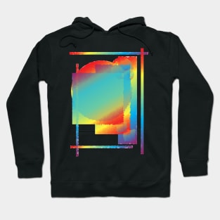 grid rainbow Hoodie